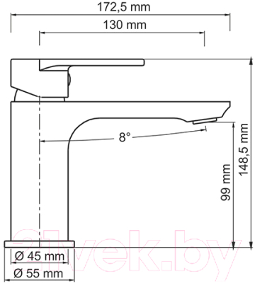 Смеситель Wasserkraft Mindel 8503