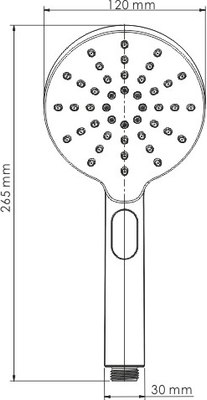 Лейка ручного душа Wasserkraft A127