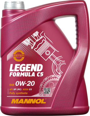 Моторное масло Mannol Legend Formula C5 0W20 SP (RC) / MN7921-5 - фото