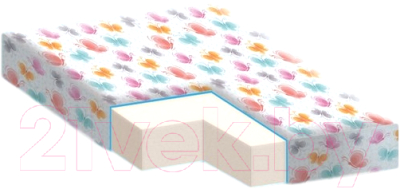 Матрас в кроватку Farfello Light 7см (бязь) - фото