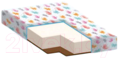 Матрас в кроватку Farfello Soft 11см (бязь) - фото