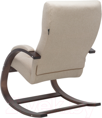 Кресло-качалка Импэкс Leset Милано (орех текстура/малмо 05 бежевый)