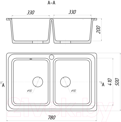 Мойка кухонная Gerhans C02