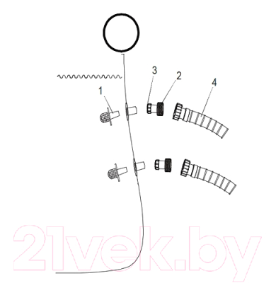 Комплект соединителей-переходников под шланг Bestway 58236