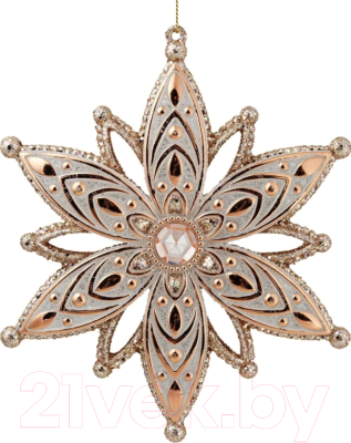 Елочная игрушка Erich Krause Decor Снежинка королевская / 47769 - фото