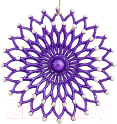 Елочная игрушка Erich Krause Decor Снежинка двухслойная / 45279 - фото