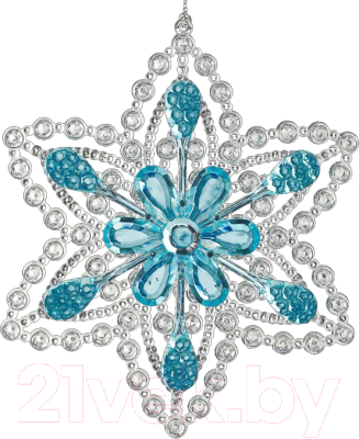 Елочная игрушка Erich Krause Decor Снежинка ограненная / 45661 - фото