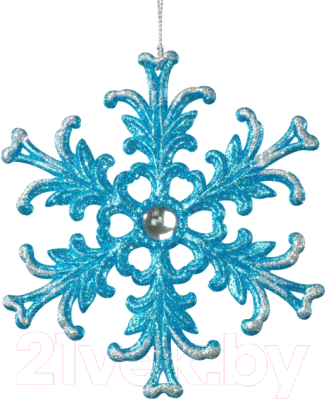 Елочная игрушка Erich Krause Decor Снежинка хрустальная / 43429 - фото