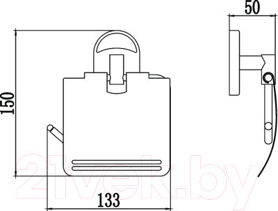 Держатель для туалетной бумаги Savol S-007051