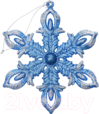 Елочная игрушка Erich Krause Decor Снежинка рождественская / 43666 - фото