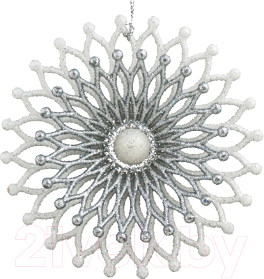 Елочная игрушка Erich Krause Decor Снежинка двухслойная / 45253 - фото