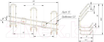 Вешалка для одежды Sheffilton SHT-WH16-3