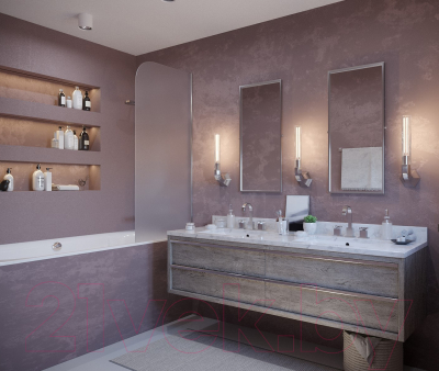 Стеклянная шторка для ванны Стеклоконтакт 8М-1500х700 R