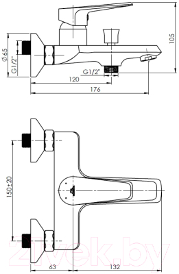 Смеситель Rubineta Deli-10/K / D10K08
