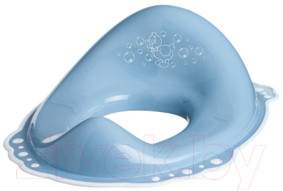 Детская накладка на унитаз Maltex Утенок / 7248 (темно-голубой/белый) - фото