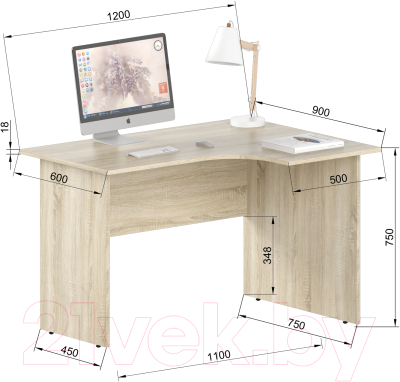 Письменный стол Славянская столица С-1-12П