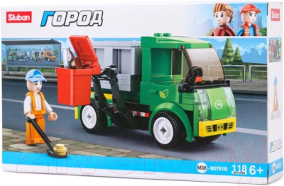 Конструктор Sluban Уборочная машина / M38-B0781B - фото