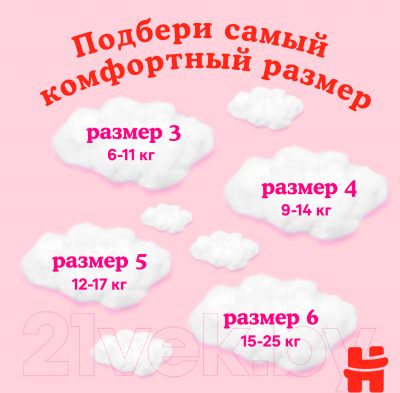 Подгузники-трусики детские Huggies 3 Disney Girl Box