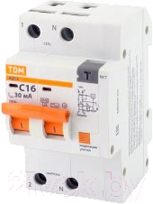 Дифференциальный автомат TDM АД12 2Р 16А 30мА / SQ0204-0106 - фото