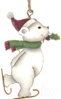 Елочная игрушка Erich Krause Decor Мишка на коньках / 45781 - фото