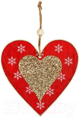 Елочная игрушка Erich Krause Decor Сердце / 47740 - фото