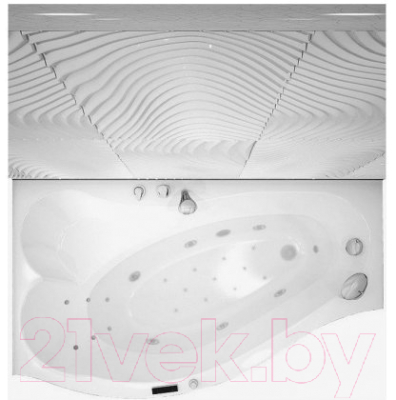 Карниз для ванны Aquanet Palma 170x90/60 / 177835