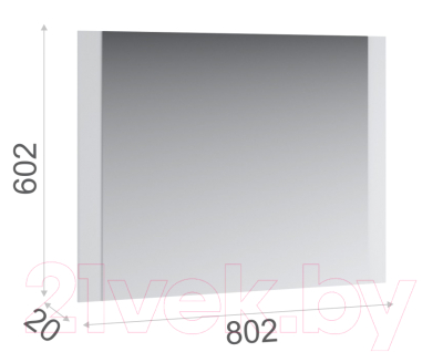 Зеркало Империал Йорк 802 (белый жемчуг)