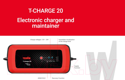 Зарядное устройство для аккумулятора Telwin T-Charge 20