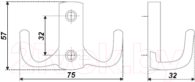Крючок для одежды Boyard K204AB.6
