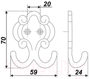 Крючок для одежды Boyard K210AB.6