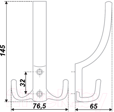 Крючок для одежды Boyard K305AB.6