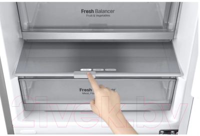 Холодильник с морозильником LG DoorCooling+ GA-B509MAUM