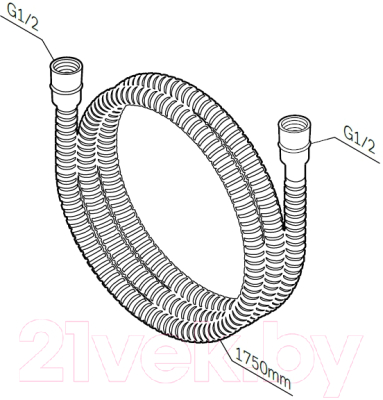 Душевой шланг AM.PM F0400364