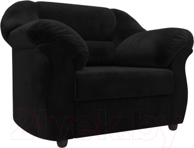 Кресло мягкое Лига Диванов Карнелла 240 / 105833 (велюр черный) - фото