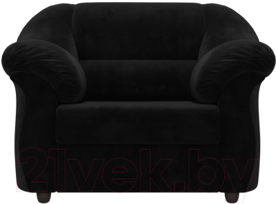 Кресло мягкое Лига Диванов Карнелла 240 / 105833 (велюр черный)