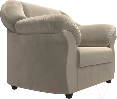 Кресло мягкое Лига Диванов Карнелла 240 / 105837 (микровельвет бежевый)