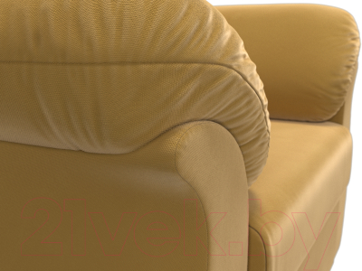 Кресло мягкое Лига Диванов Карнелла 240 / 105839 (микровельвет желтый)