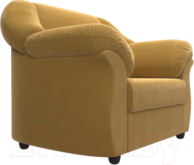 Кресло мягкое Лига Диванов Карнелла 240 / 105839 (микровельвет желтый)