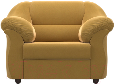 Кресло мягкое Лига Диванов Карнелла 240 / 105839 (микровельвет желтый)