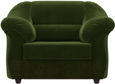 Кресло мягкое Лига Диванов Карнелла 240 / 105841 (микровельвет зеленый)