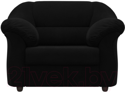 Кресло мягкое Лига Диванов Карнелла 240 / 105846 (микровельвет черный)