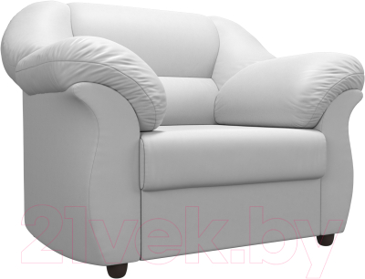 Кресло мягкое Лига Диванов Карнелла 240 / 105849 (экокожа белый) - фото