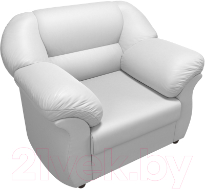 Кресло мягкое Лига Диванов Карнелла 240 / 105849 (экокожа белый)