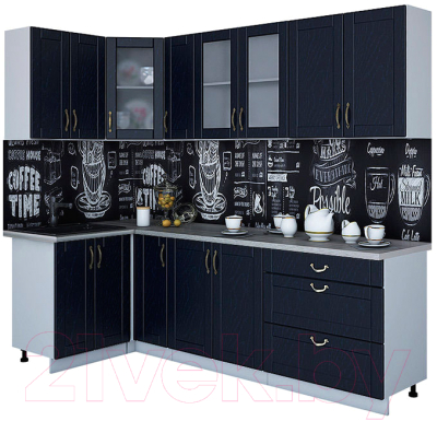 Готовая кухня Интерлиния Мила Крафт 1.2x2.5 - фото