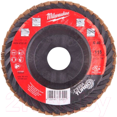 Шлифовальный круг Milwaukee 4932472228