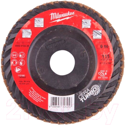 Шлифовальный круг Milwaukee 4932472229