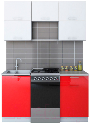 Готовая кухня Интерлиния Мила Gloss 50-15 - фото