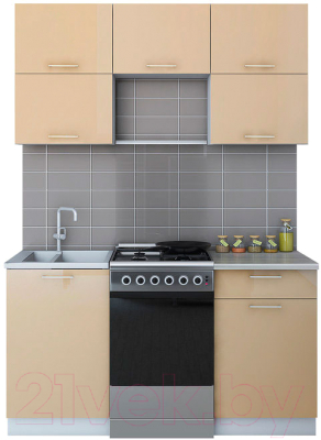 Готовая кухня Интерлиния Мила Gloss 50-15 - фото