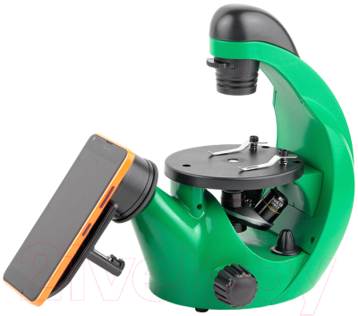 Микроскоп оптический Микромед Эврика 40х-320х / 26397 (лайм)