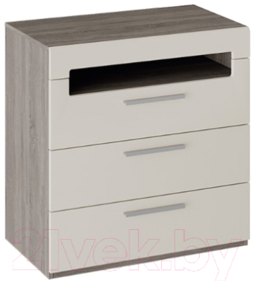 Комод ТриЯ Фьюжн ТД-260.04.01 (бежевый/дуб сонома трюфель) - фото